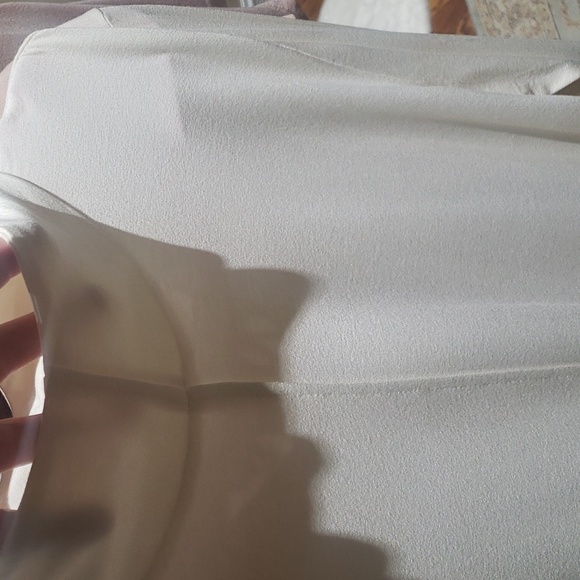 Nwot G by Guliana mock neck ecoluxe knit long sleeve tee 1X cream - Picture 8 of 8